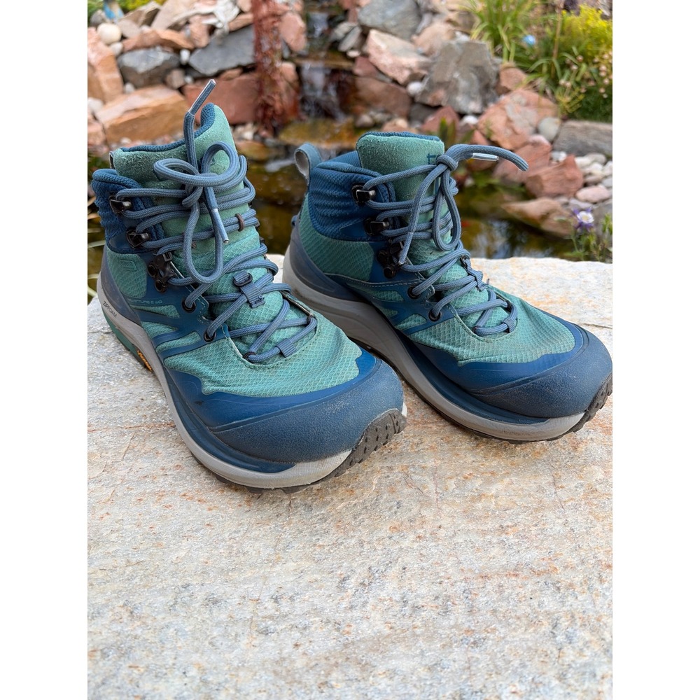 Topo Athletic Trailventure 2 WP Hiking Boots Womens 8 Blue Waterproof Vibram - Picture 7 of 9
